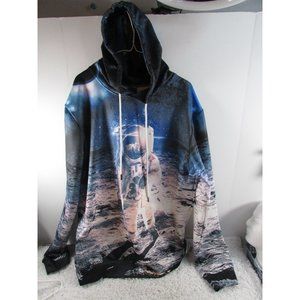Laidipas Astronaut 3D Pullover Hoodie Mens XXL